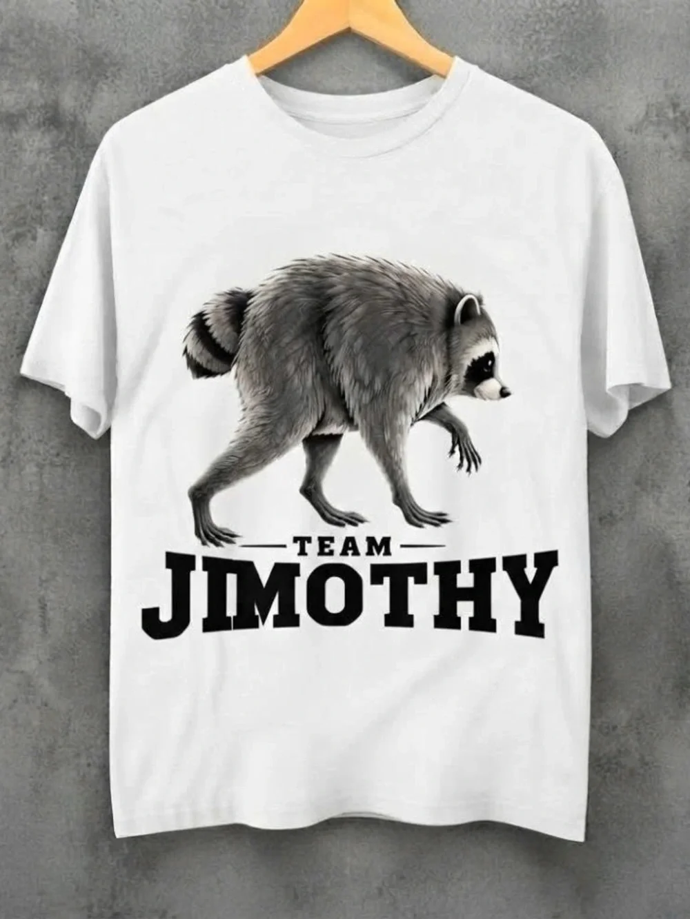 Team Jimothy Raccoon Graphic Tee Shirt